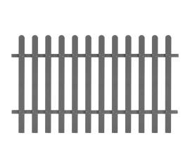 Gard din șipci, 200 x 120 cm, wpc