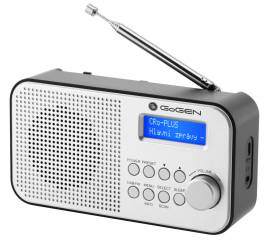 Radio portabil gogen dab 300n cu tuner dab+ si fm, 1 w, lcd , baterie 2000 mah