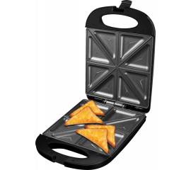Sandwich maker xxl ecg s 4232 family black, 1200 w, 8 sandvisuri triunghiulare