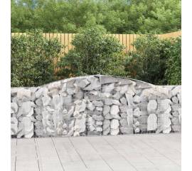 Coșuri gabion arcuite 3 buc, 400x30x100/120 cm fier galvanizat