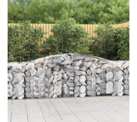 Coșuri gabion arcuite 3 buc, 400x50x80/100 cm, fier galvanizat