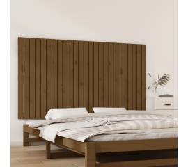 Tăblie de pat pentru perete, maro miere, 159,5x3x90 cm