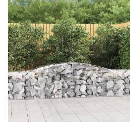 Coșuri gabion arcuite 15 buc, 400x50x60/80 cm, fier galvanizat