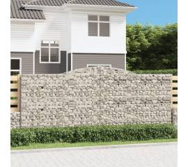 Coșuri gabion arcuite 3 buc. 400x30x160/180 cm fier galvanizat