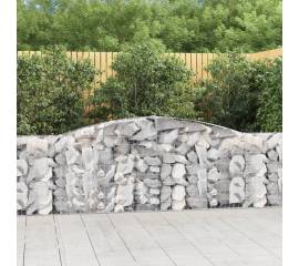 Coșuri gabion arcuite 3 buc, 400x30x80/100 cm, fier galvanizat