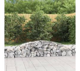 Coșuri gabion arcuite 3 buc, 400x50x40/60 cm, fier galvanizat