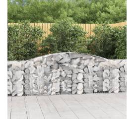 Coșuri gabion arcuite 7 buc, 400x30x80/100 cm, fier galvanizat