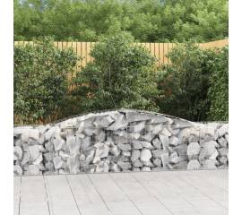 Coșuri gabion arcuite 8 buc, 400x50x60/80 cm, fier galvanizat