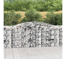 Coșuri gabion arcuite 9 buc, 400x50x100/120 cm fier galvanizat