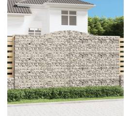 Coșuri gabion arcuite, 5 buc, 400x30x220/240cm, fier galvanizat