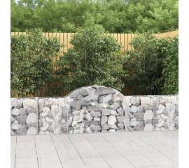 Coșuri gabion arcuite 15 buc, 200x30x60/80 cm, fier galvanizat