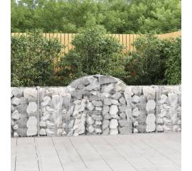 Coșuri gabion arcuite 18 buc, 200x30x80/100cm, fier galvanizat