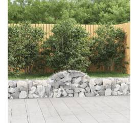 Coșuri gabion arcuite 2 buc, 200x30x40/60 cm, fier galvanizat