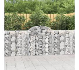 Coșuri gabion arcuite 10 buc, 200x30x100/120 cm fier galvanizat