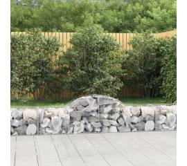 Coșuri gabion arcuite 10 buc, 200x50x40/60 cm, fier galvanizat