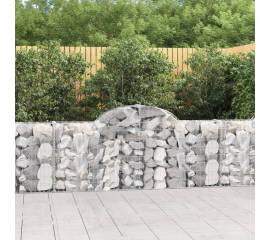 Coșuri gabion arcuite 14 buc, 200x30x80/100cm, fier galvanizat