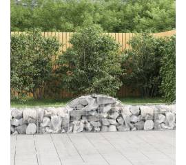 Coșuri gabion arcuite 4 buc, 200x50x40/60 cm, fier galvanizat