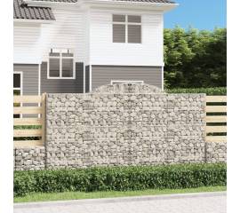 Coș gabion arcuit, 300x50x160/180 cm, fier galvanizat