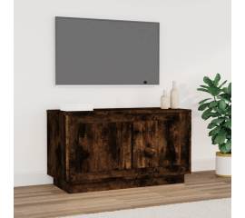 Comodă tv, stejar afumat, 80x35x45 cm, lemn prelucrat