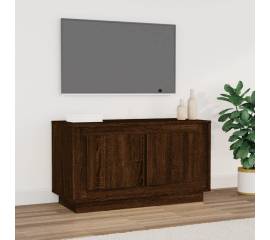 Comodă tv, stejar maro, 80x35x45 cm, lemn prelucrat