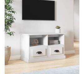 Comodă tv, alb, 80x35x50 cm, lemn prelucrat