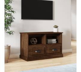 Comodă tv, stejar maro, 80x35x50 cm, lemn prelucrat