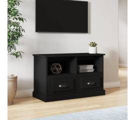Comodă tv, negru, 80x35x50 cm, lemn prelucrat