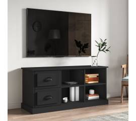 Comodă tv, negru, 102x35,5x47,5 cm, lemn prelucrat