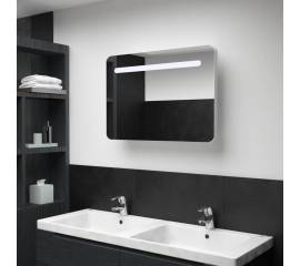 Dulap de baie cu oglindă și led, 70 x 9,5 x 55 cm