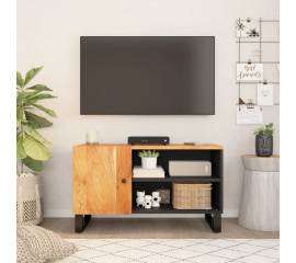 Dulap tv, 80x33x46 cm, lemn masiv de acacia&lemn prelucrat