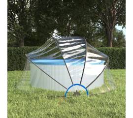 Cupolă pentru piscină, 315x158 cm, pvc, rotund