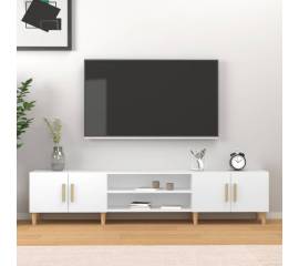 Comodă tv, alb, 180x31,5x40 cm, lemn prelucrat