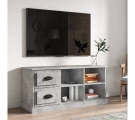Comodă tv, gri beton, 102x35,5x47,5 cm, lemn prelucrat