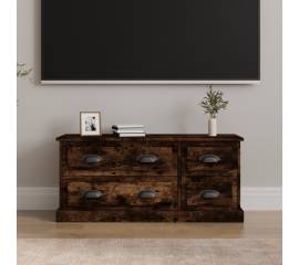 Comodă tv, stejar fumuriu, 100x35,5x45 cm, lemn prelucrat