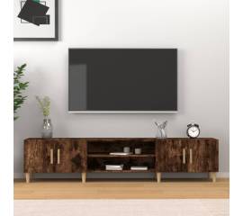Comodă tv, stejar fumuriu, 180x31,5x40 cm, lemn prelucrat