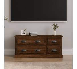 Comodă tv, stejar maro, 100x35,5x45 cm, lemn prelucrat