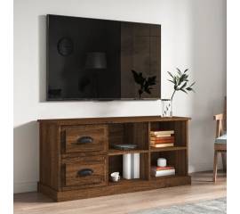 Comodă tv, stejar maro, 102x35,5x47,5 cm, lemn prelucrat