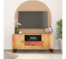 Dulap tv, 105x33,5x46 cm, lemn masiv de acacia&lemn prelucrat