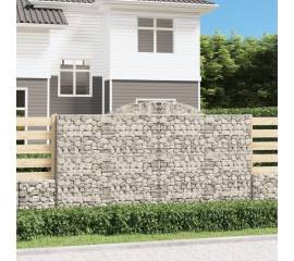 Coșuri gabion arcuite 10 buc, 300x50x160/180cm, fier galvanizat