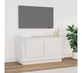 Dulap tv, alb, 80x35x45 cm, lemn prelucrat