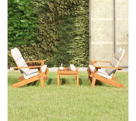 Set mobilier de grădină adirondack, 3 piese, lemn masiv acacia