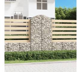 Coș gabion arcuit, 100x50x180/200 cm, fier galvanizat