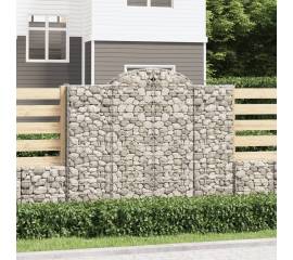 Coș gabion arcuit, 13 buc, 200x50x160/180 cm, fier galvanizat