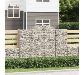 Coșuri gabion arcuite 10 buc, 200x50x140/160cm, fier galvanizat