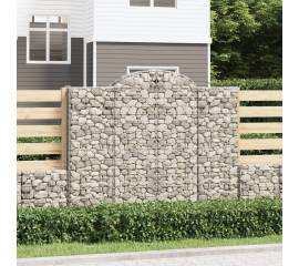 Coșuri gabion arcuite 14 buc 200x50x160/180 cm, fier galvanizat