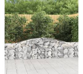 Coșuri gabion arcuite 2 buc, 400x30x60/80 cm, fier galvanizat