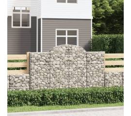 Coșuri gabion arcuite 25 buc, 200x50x120/140cm, fier galvanizat