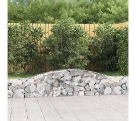 Coșuri gabion arcuite 3 buc, 400x30x40/60 cm, fier galvanizat