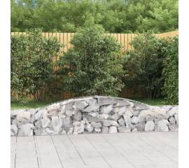 Coșuri gabion arcuite 4 buc, 400x30x40/60 cm, fier galvanizat