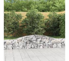 Coșuri gabion arcuite 7 buc, 400x30x40/60 cm, fier galvanizat